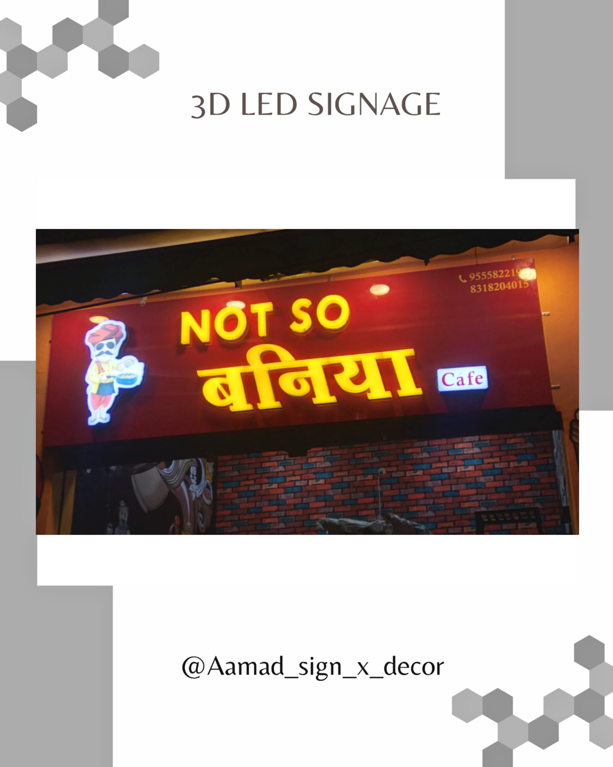 creative signage nicely done for client at Assi ghat, varanasi